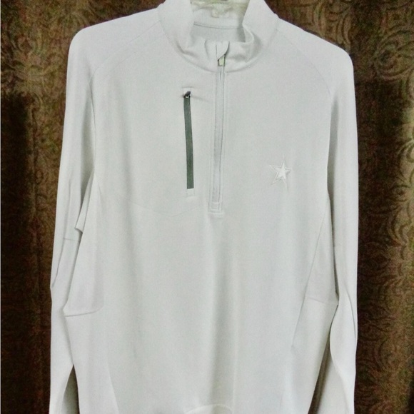 ANTIGUA WHITE LONG SLEEVE NFL DALLAS COWBOYS 1/4 ZIP SHIRT STAR FRONT JERSEY XL - Picture 10 of 11